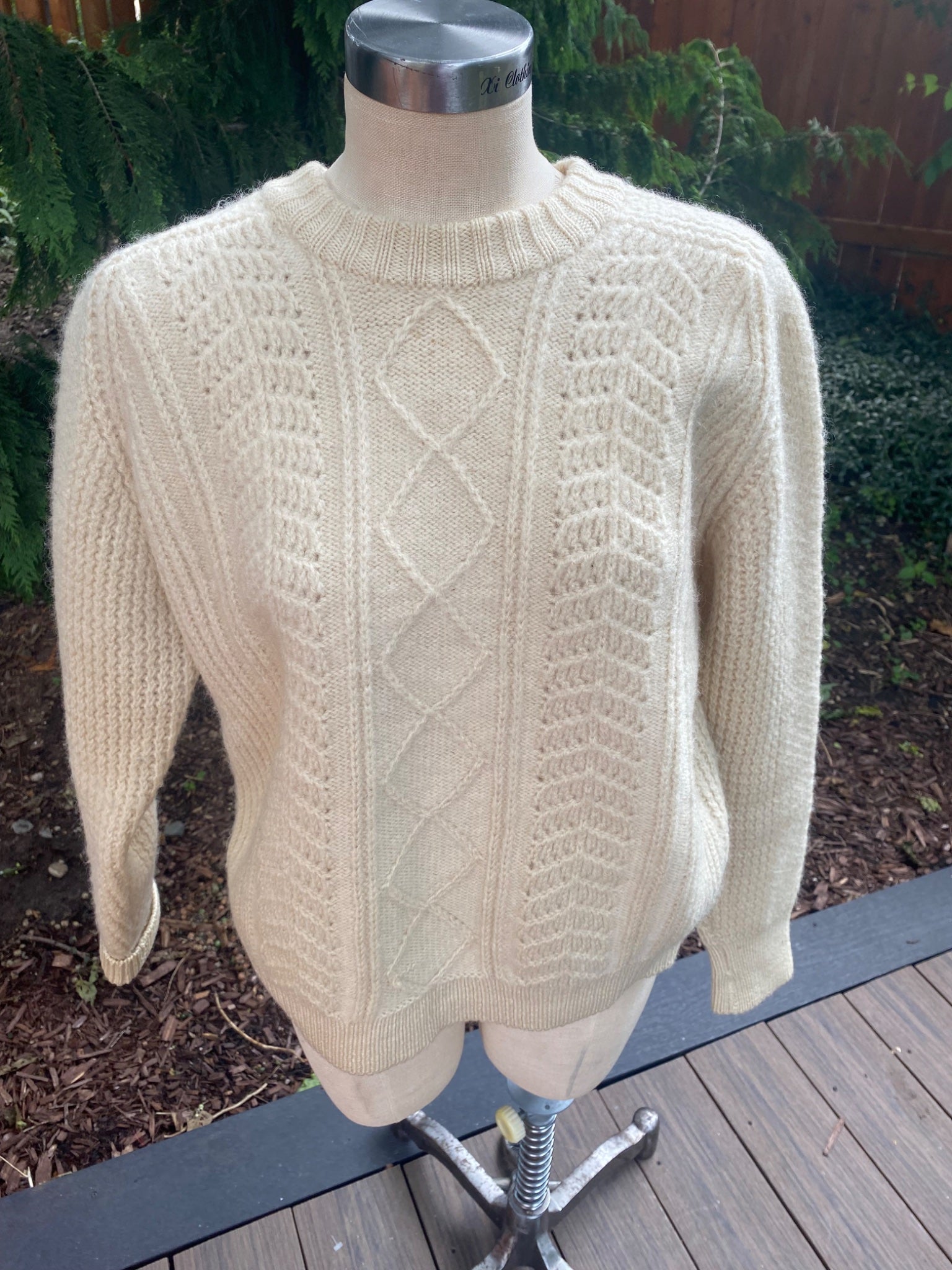 Vintage Wool Fisherman’s Sweater - 1