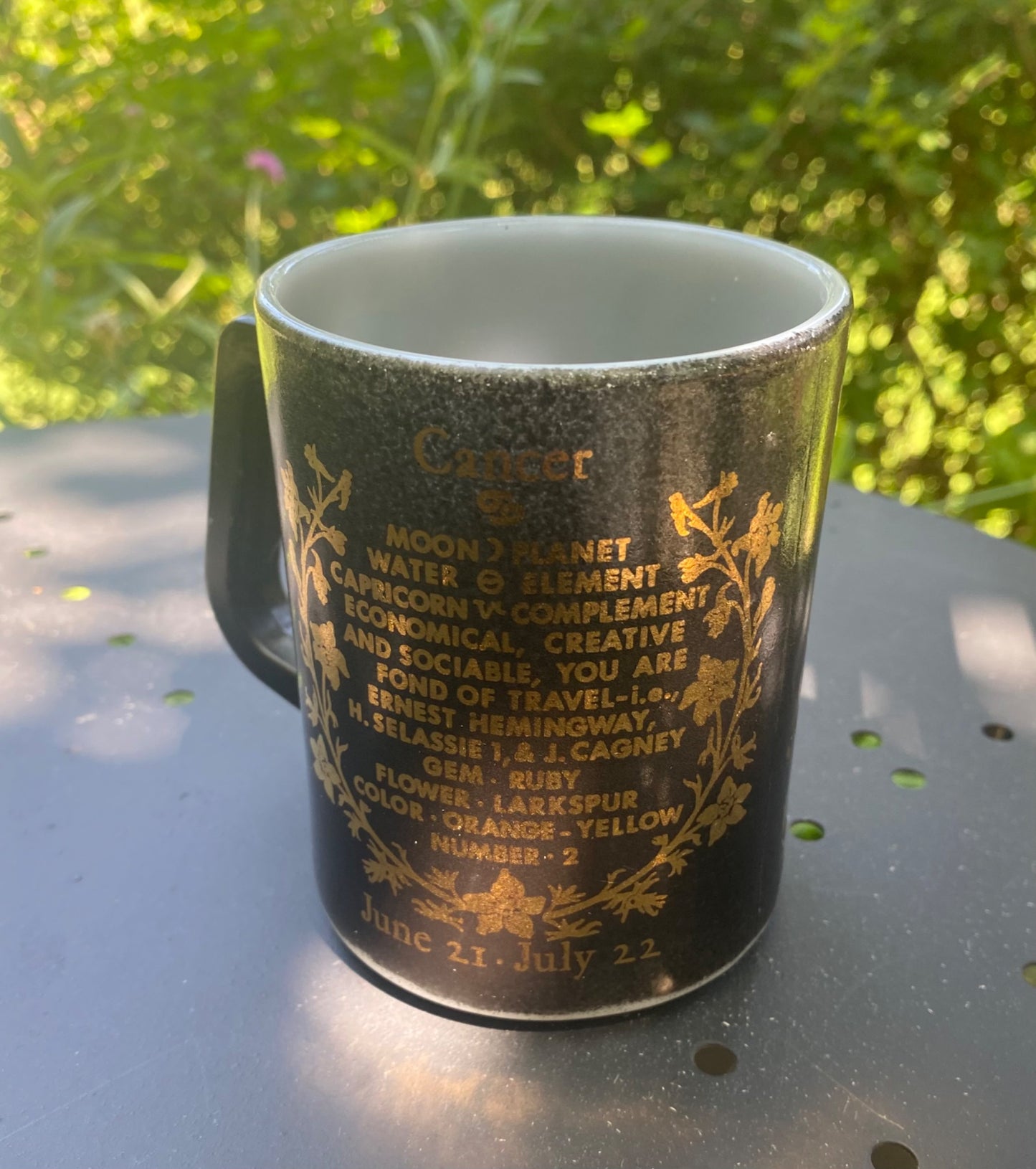 Vintage Cancer Horoscope Mug - 3