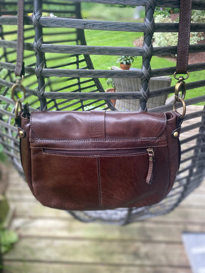 Vintage Leathet Satchel Purse from Browns - 2