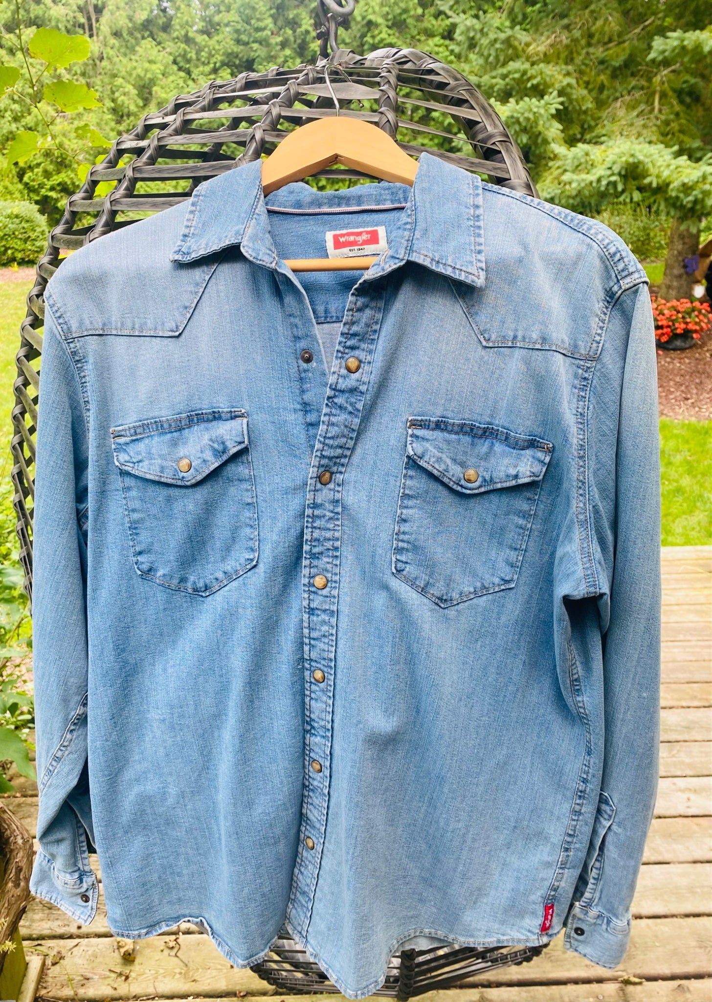 Vintage Wrangler Denim Shirt - 1