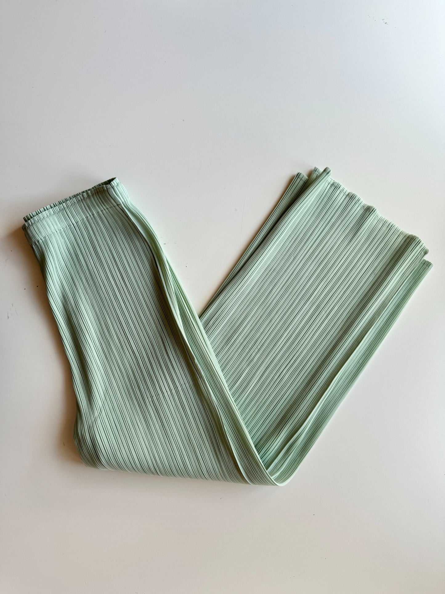 PLEATS PLEASE Green Pants - 1