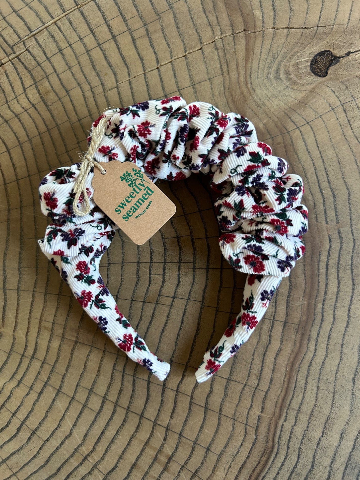 the upcycled scrunchie crown - fall! - 3