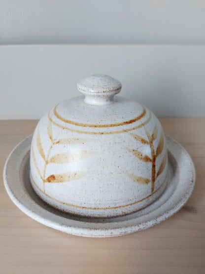 Pottery butterdish - 1