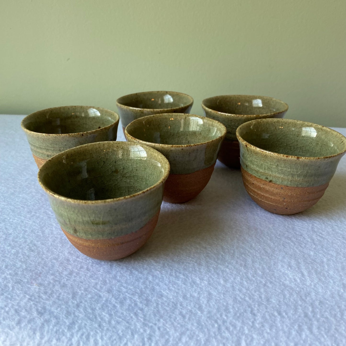 Set of 6 Pottery Tea Bowls - 1