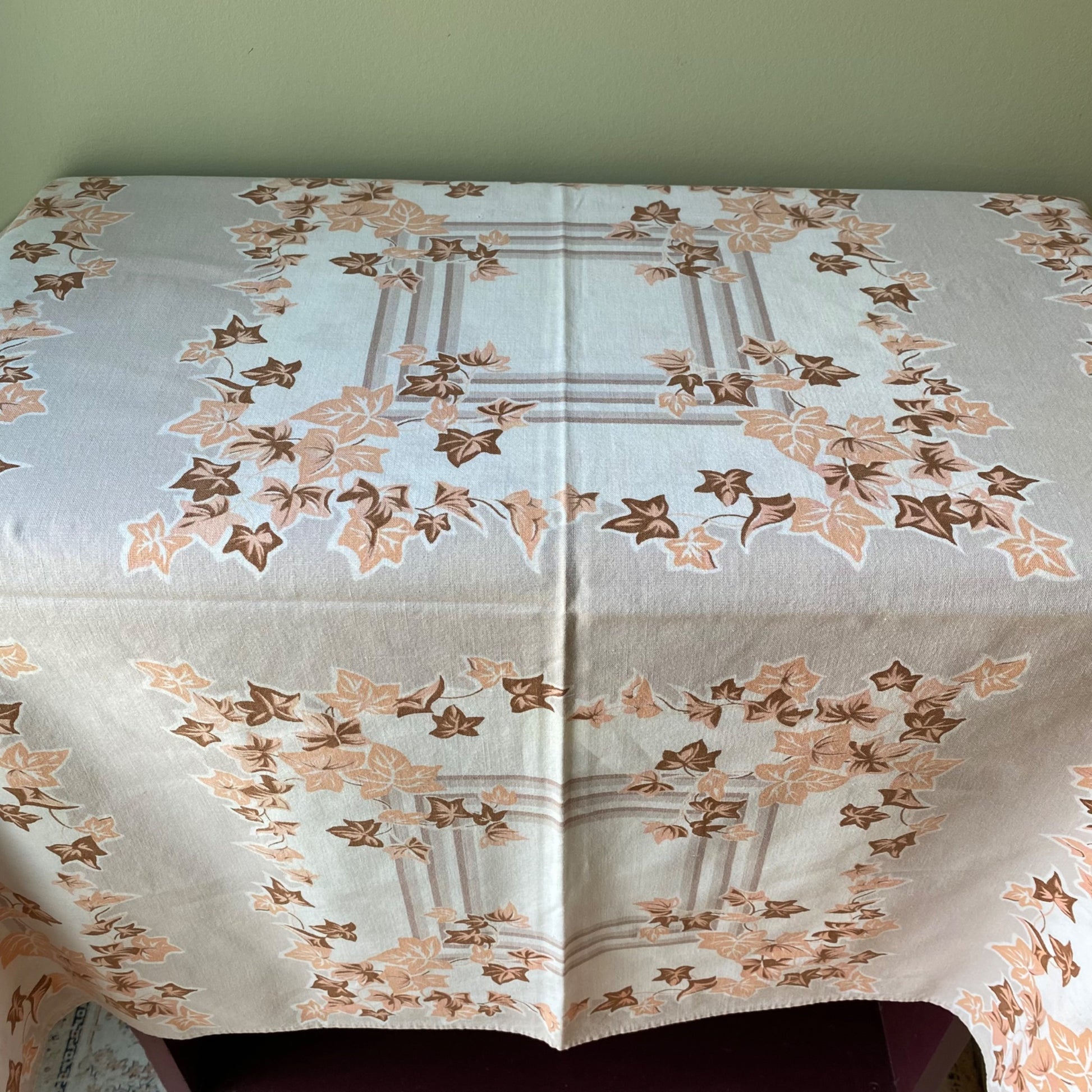 Vintage Cotton Tablecloth - 1