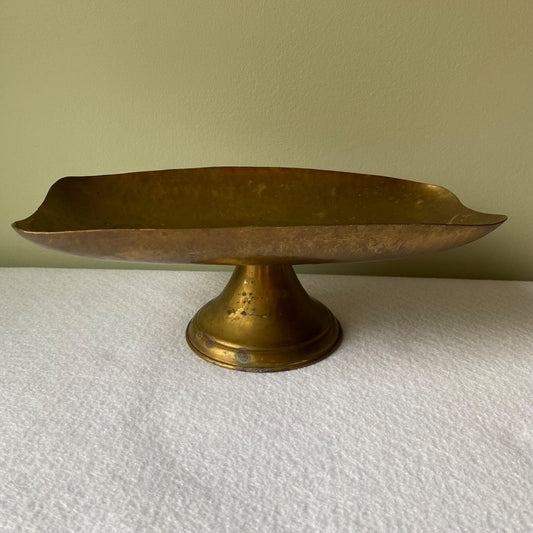 Brass Pedestal Dish - 1