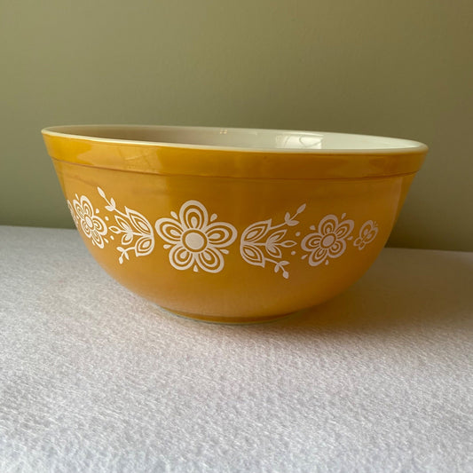 Pyrex Butterfly Gold 403 Mixing Bowl  - 1