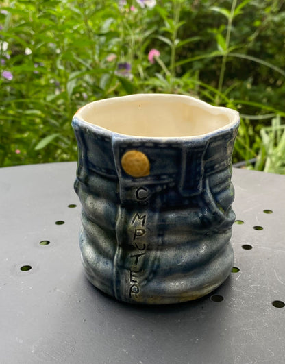 Vintage Blue Jean Mug - 1