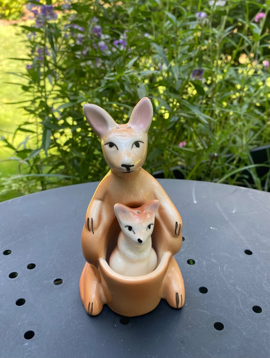 Vintage Kangaroo Salt and Pepper Shakers - 1