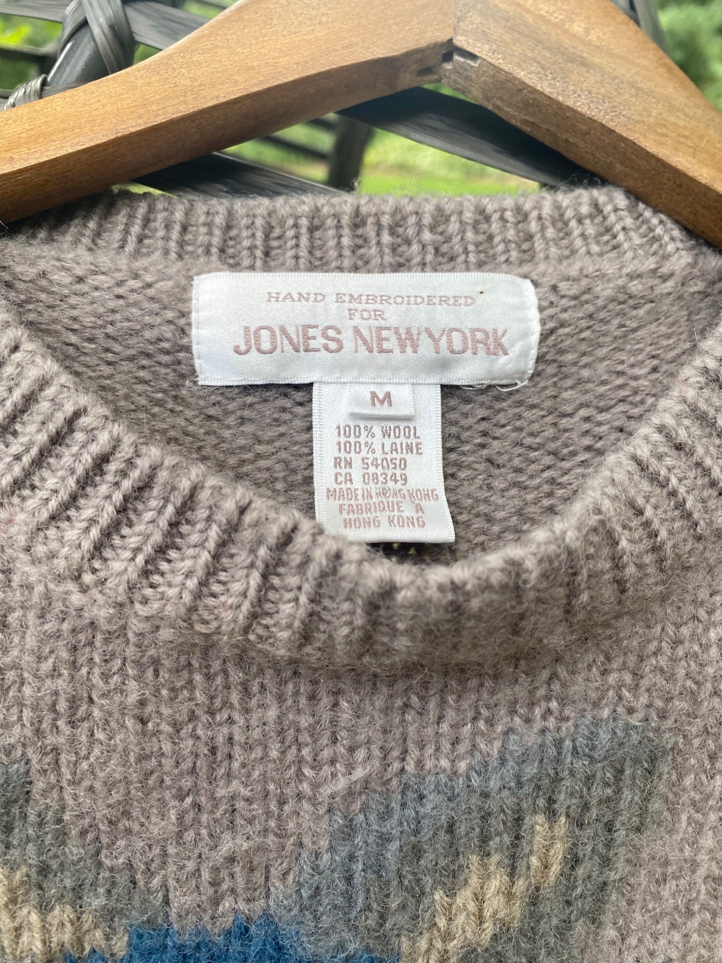 Jones NY Floral Wool Sweater - 2