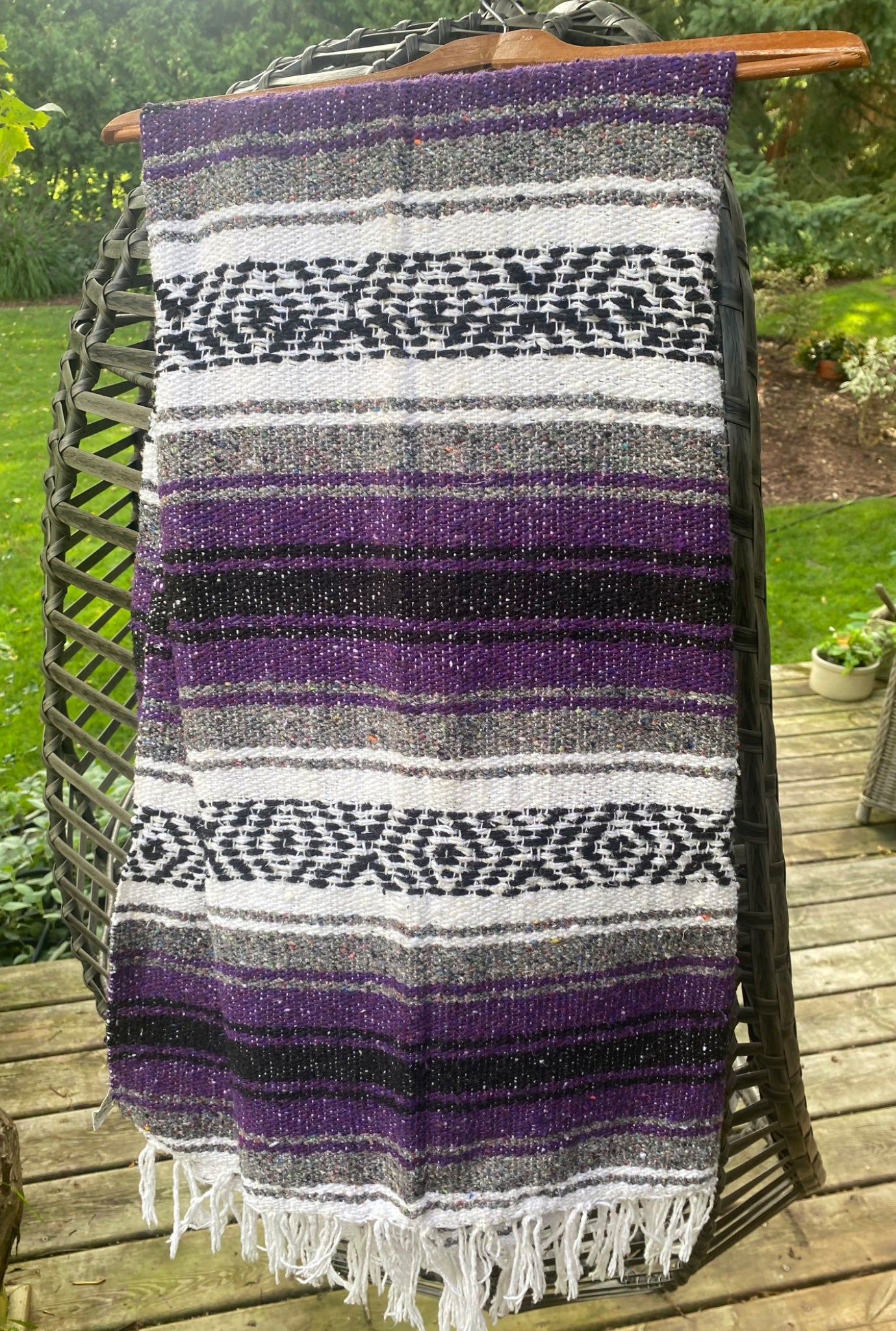 Mexican Falsa Blanket in Western U colours - 1