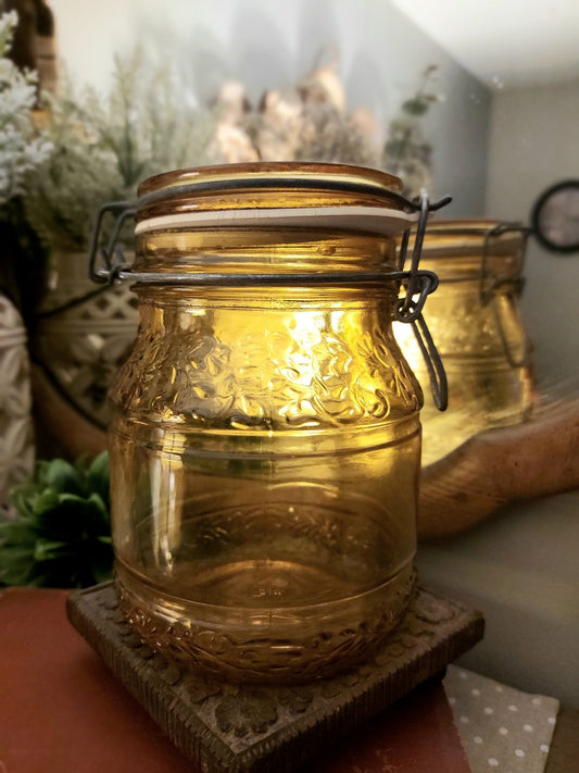 Vintage Glass canister - 1