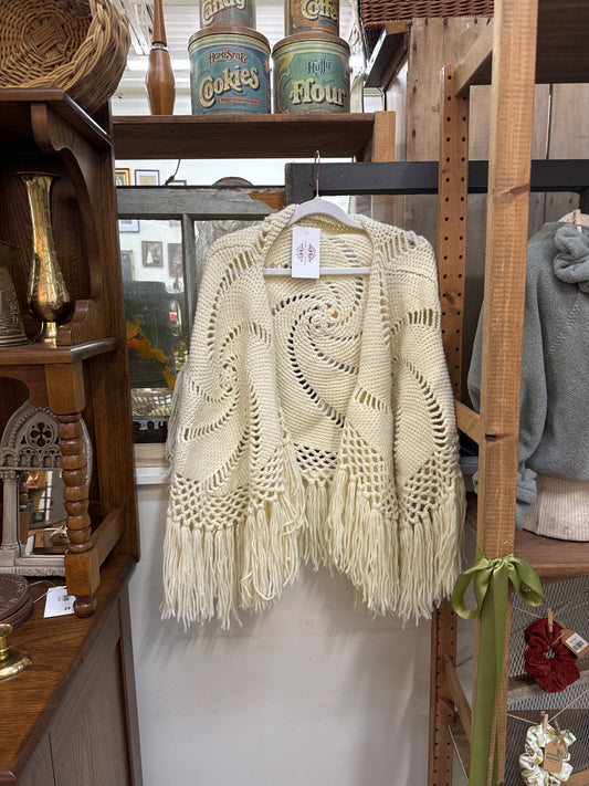 Handknit shawl - 1