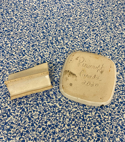 business card holder pottery set - 2