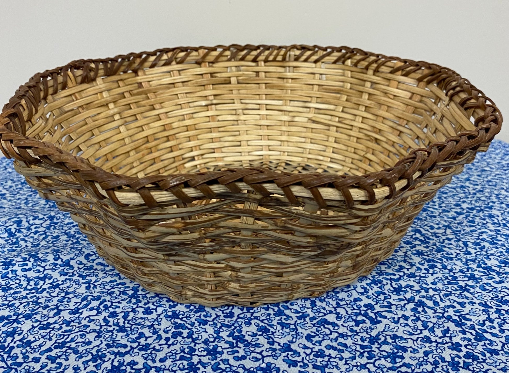 scalloped wicker basket - 2