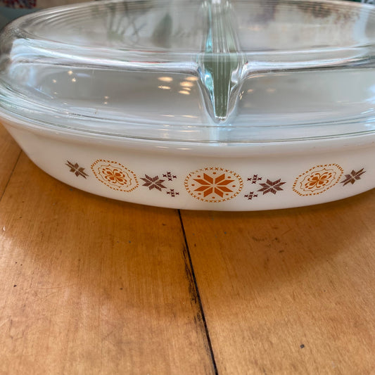 Covered Pyrex Serving Dish - 1