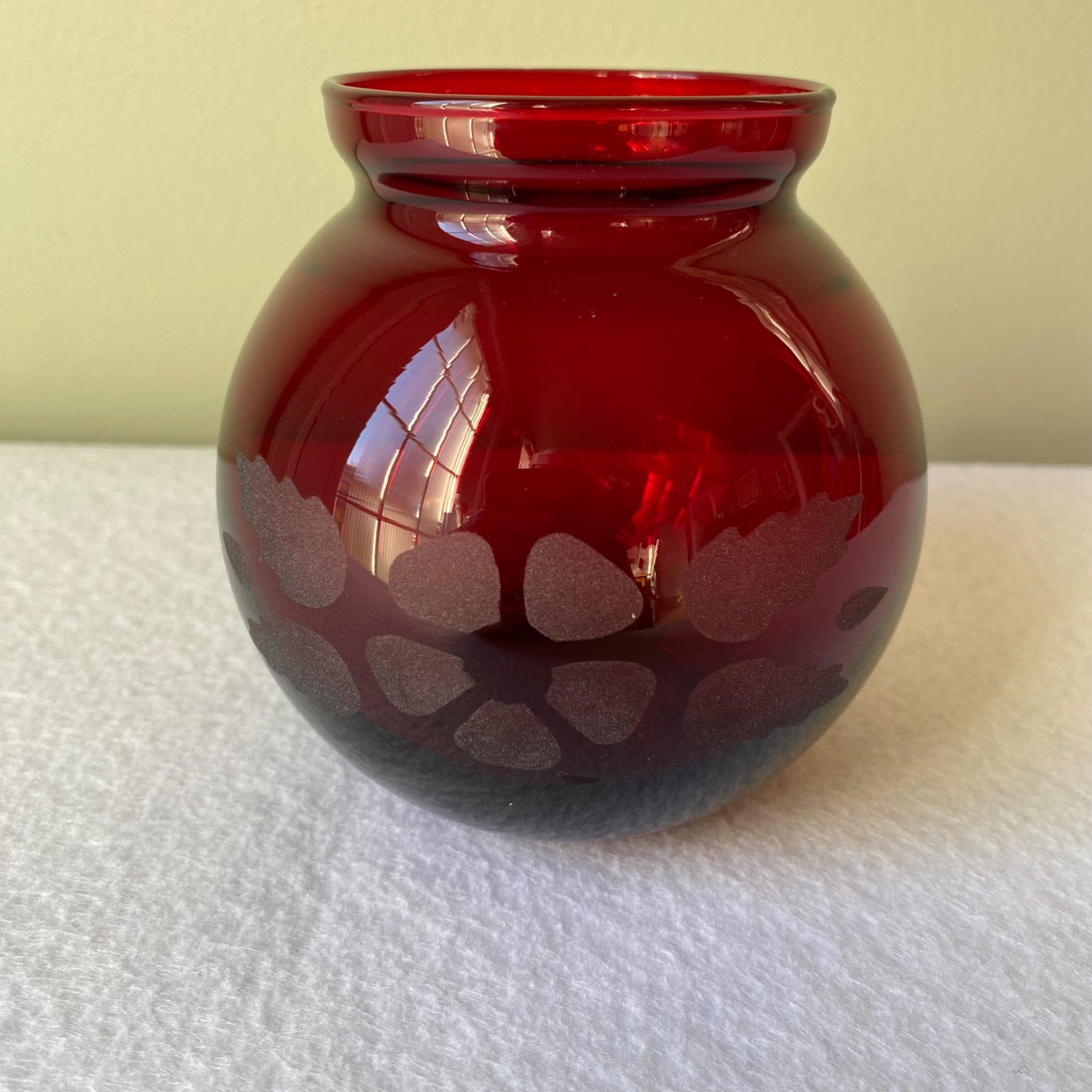 "Royal Ruby" Anchor Hocking Vase - 1