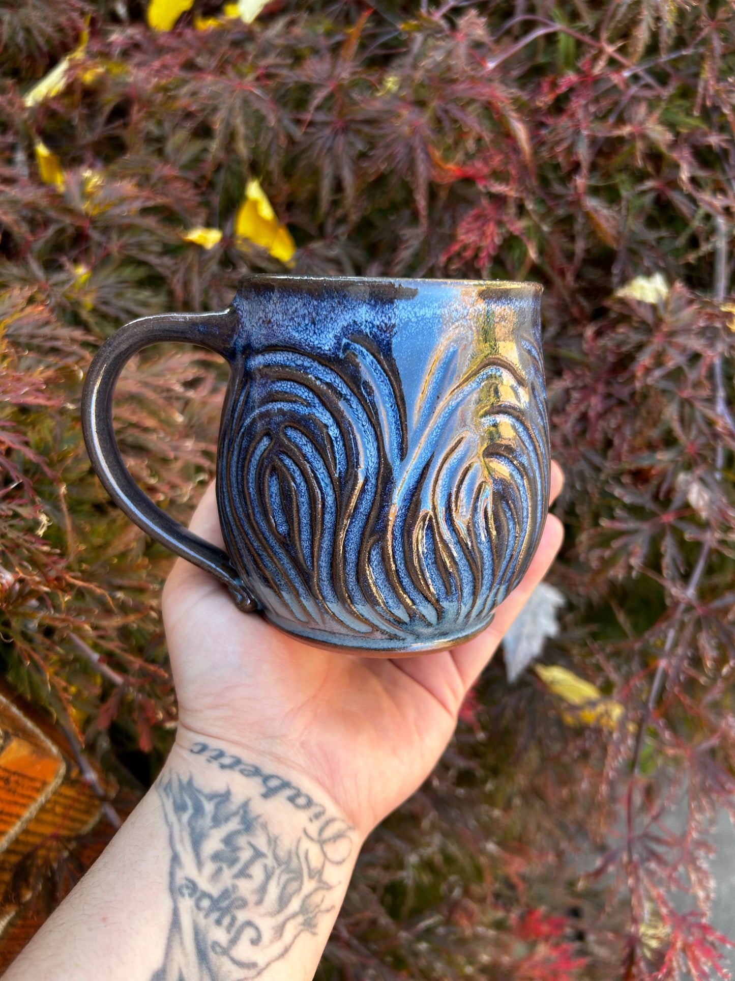 Blue Swirly Mug - 1