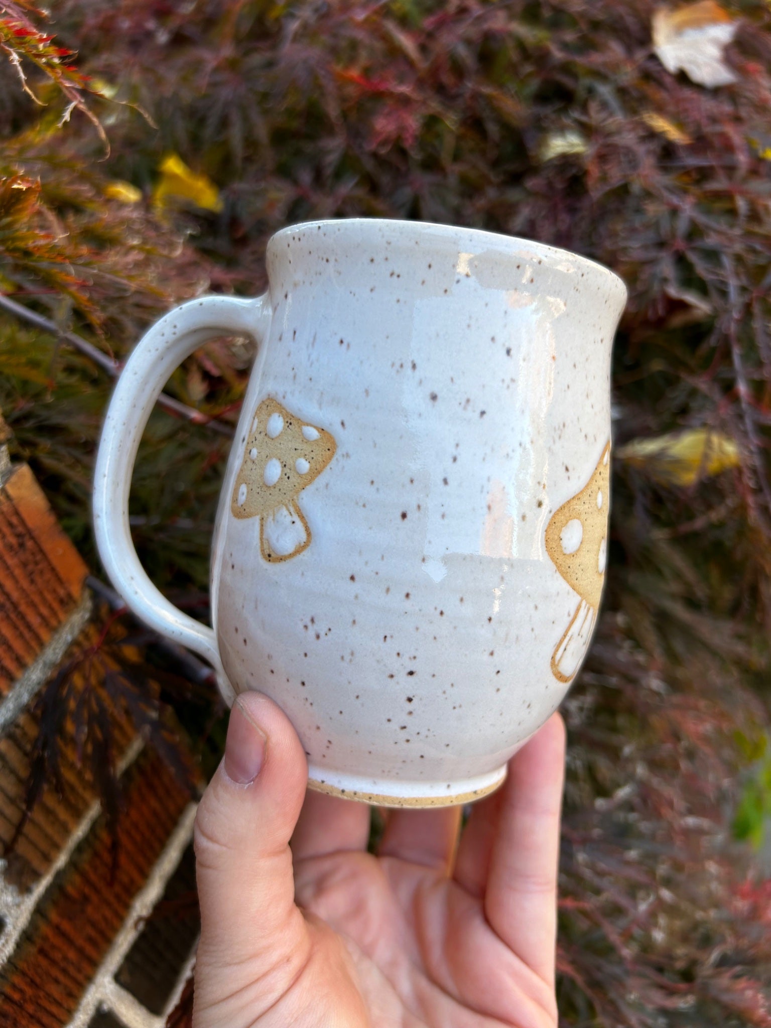 Mushroom cutout mug - 1