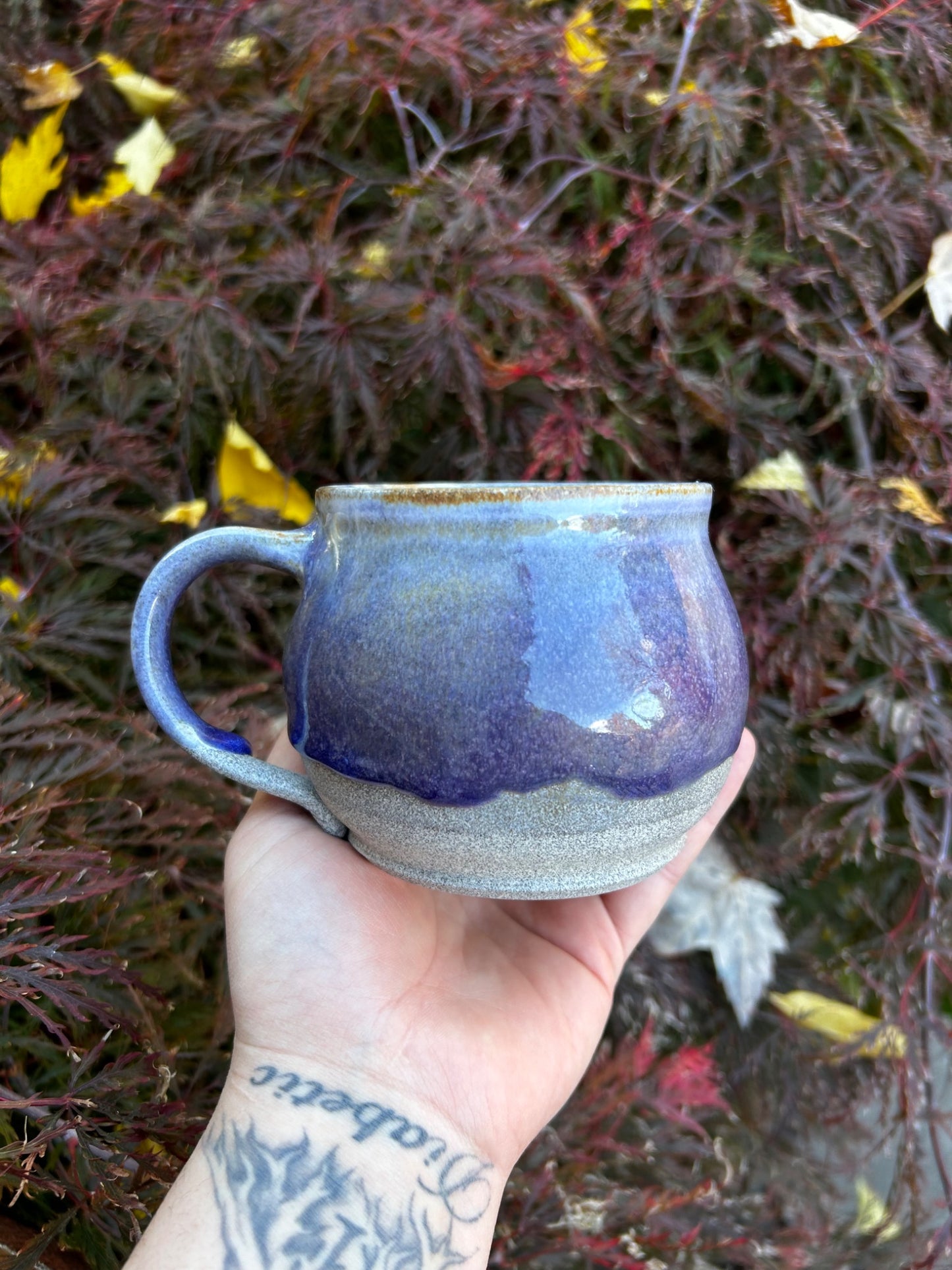 Purple Dark Granite Mug - 1