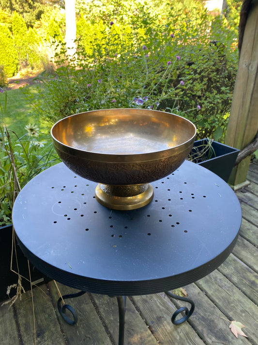 Large Brass Bowl - 1