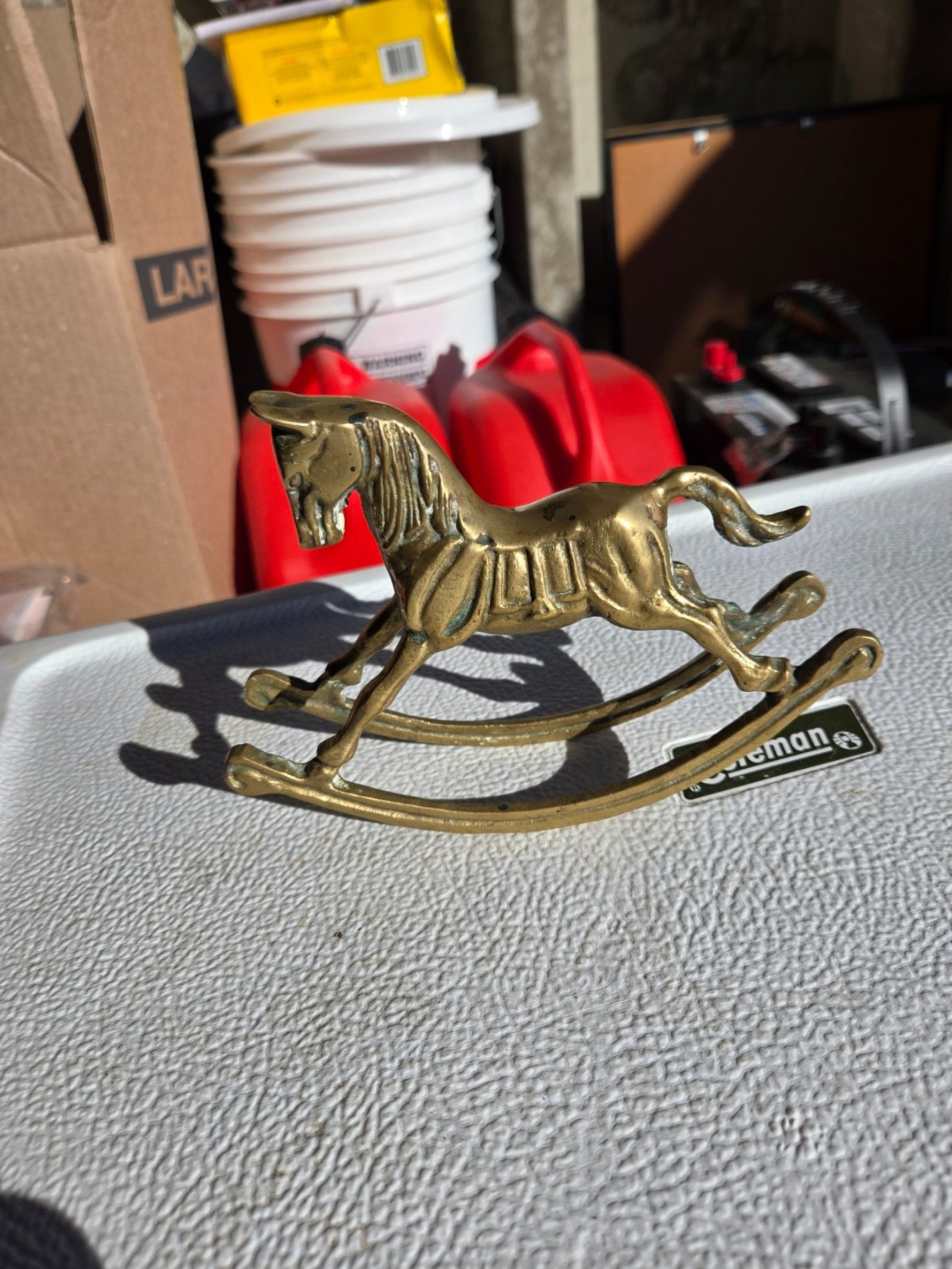 Brass Rocking Horse - 1