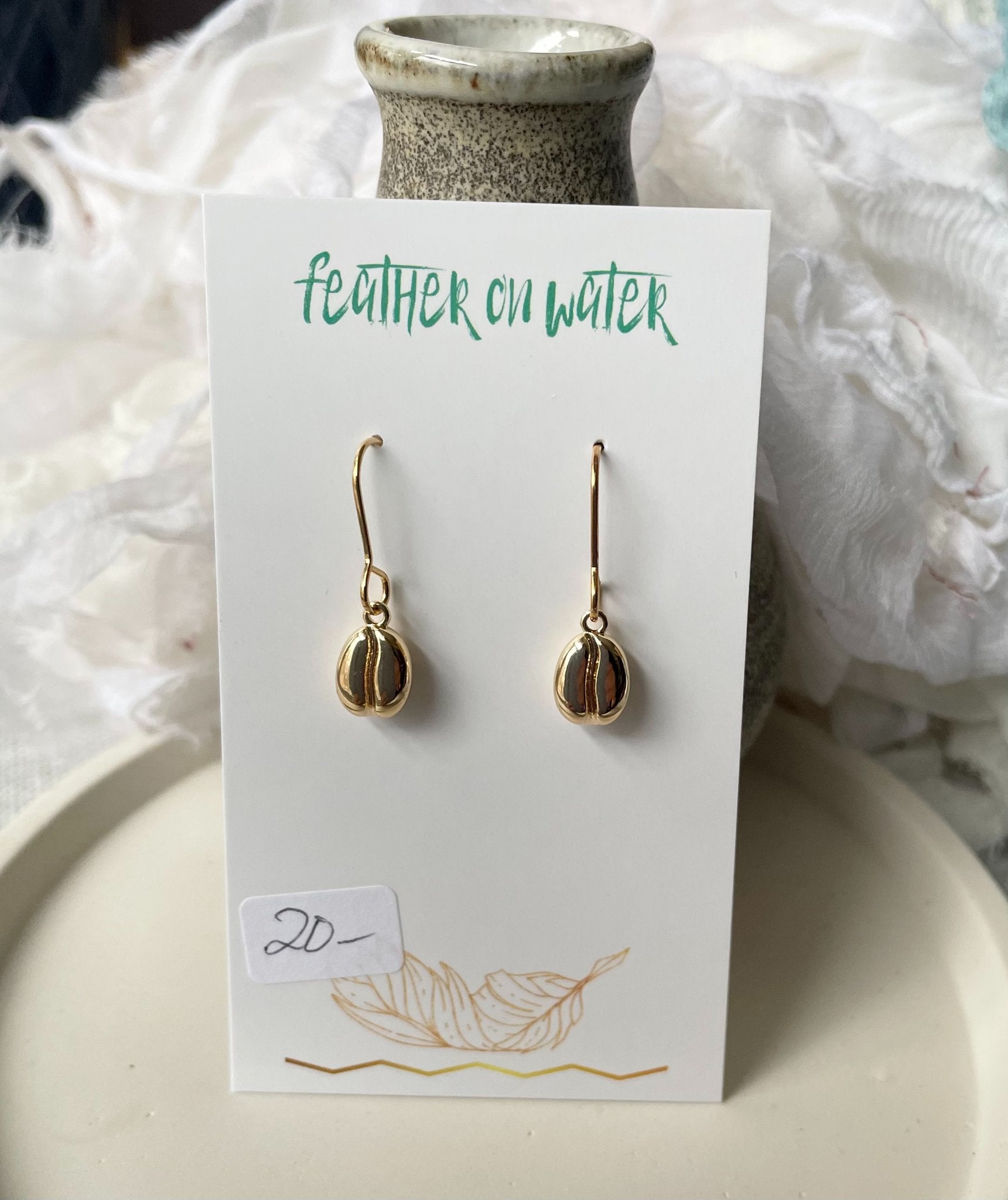 Coffee Bean Earrings - 1