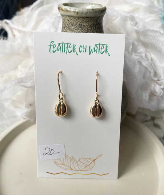Coffee Bean Earrings - 1