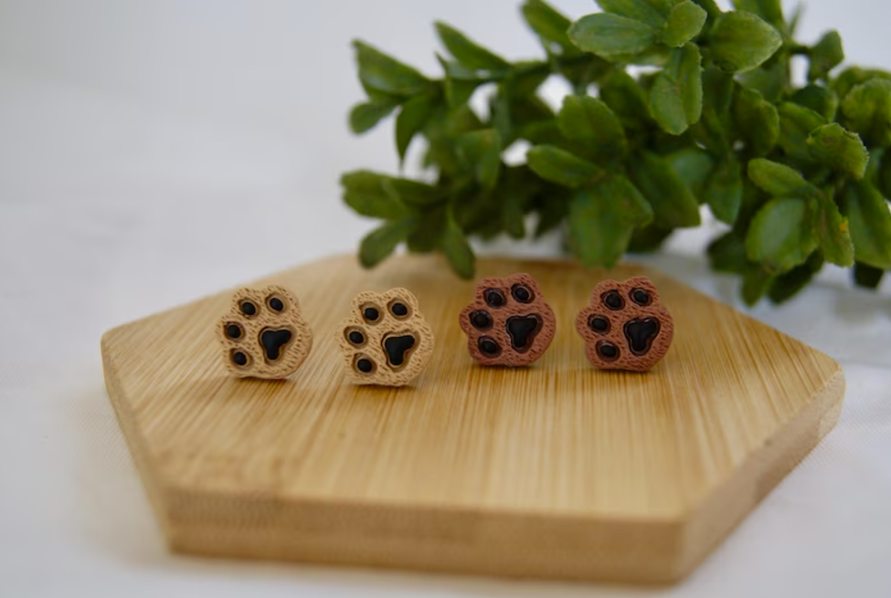 Dog Paw Studs - 1