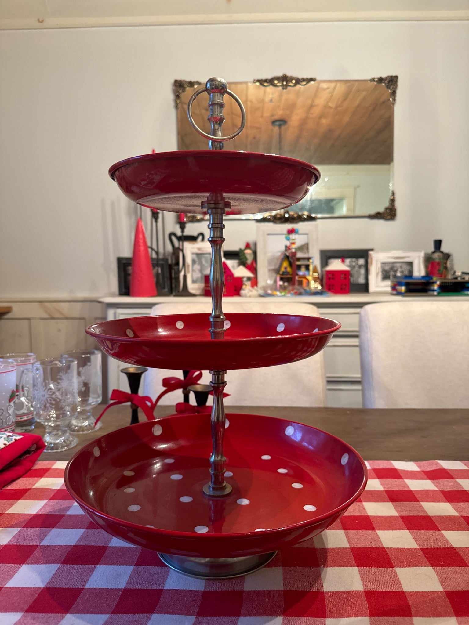 Christmas serving tray tiered  - 1
