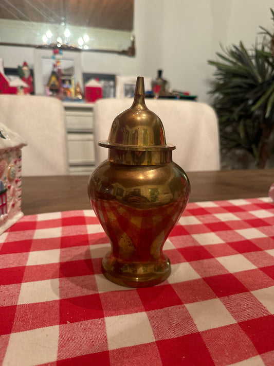 Vintage brass vase - 1