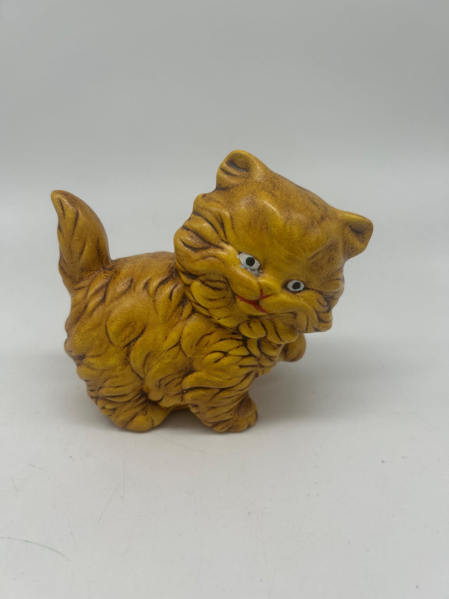 Yellow ceramic cat  - 1