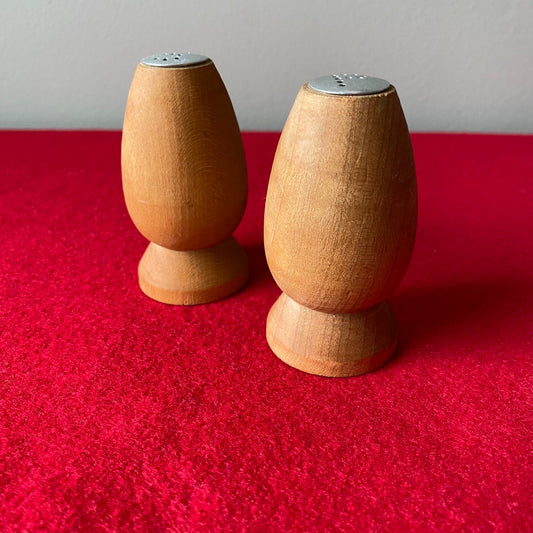 Wooden Salt & Pepper Shakers - 1