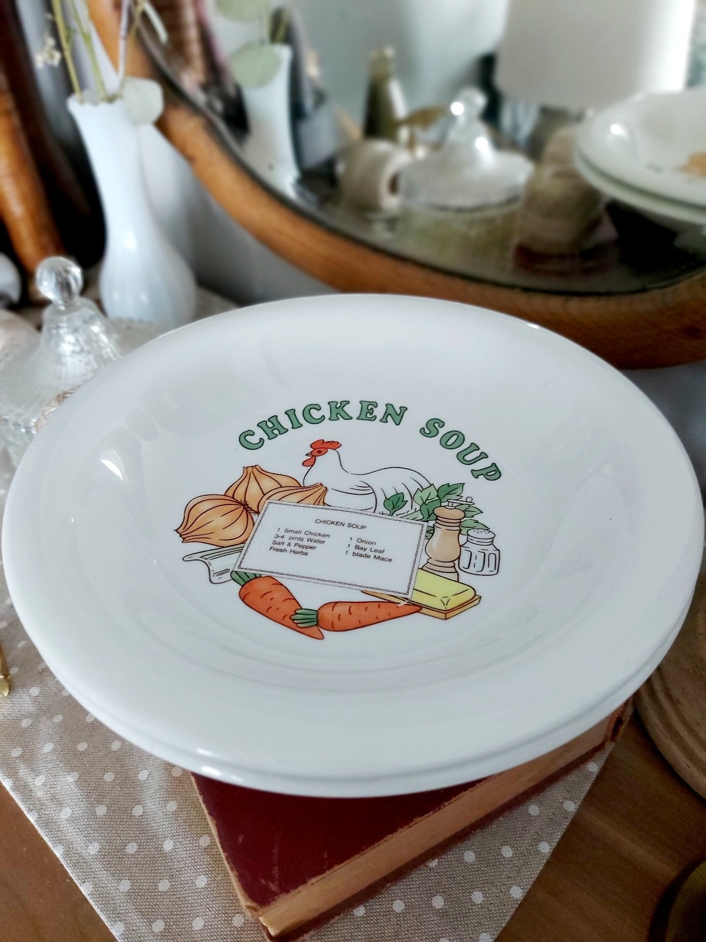 Pair of chicken soup bowls - 1