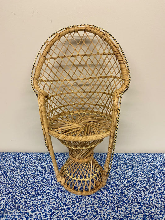 wicker plant chair - 1