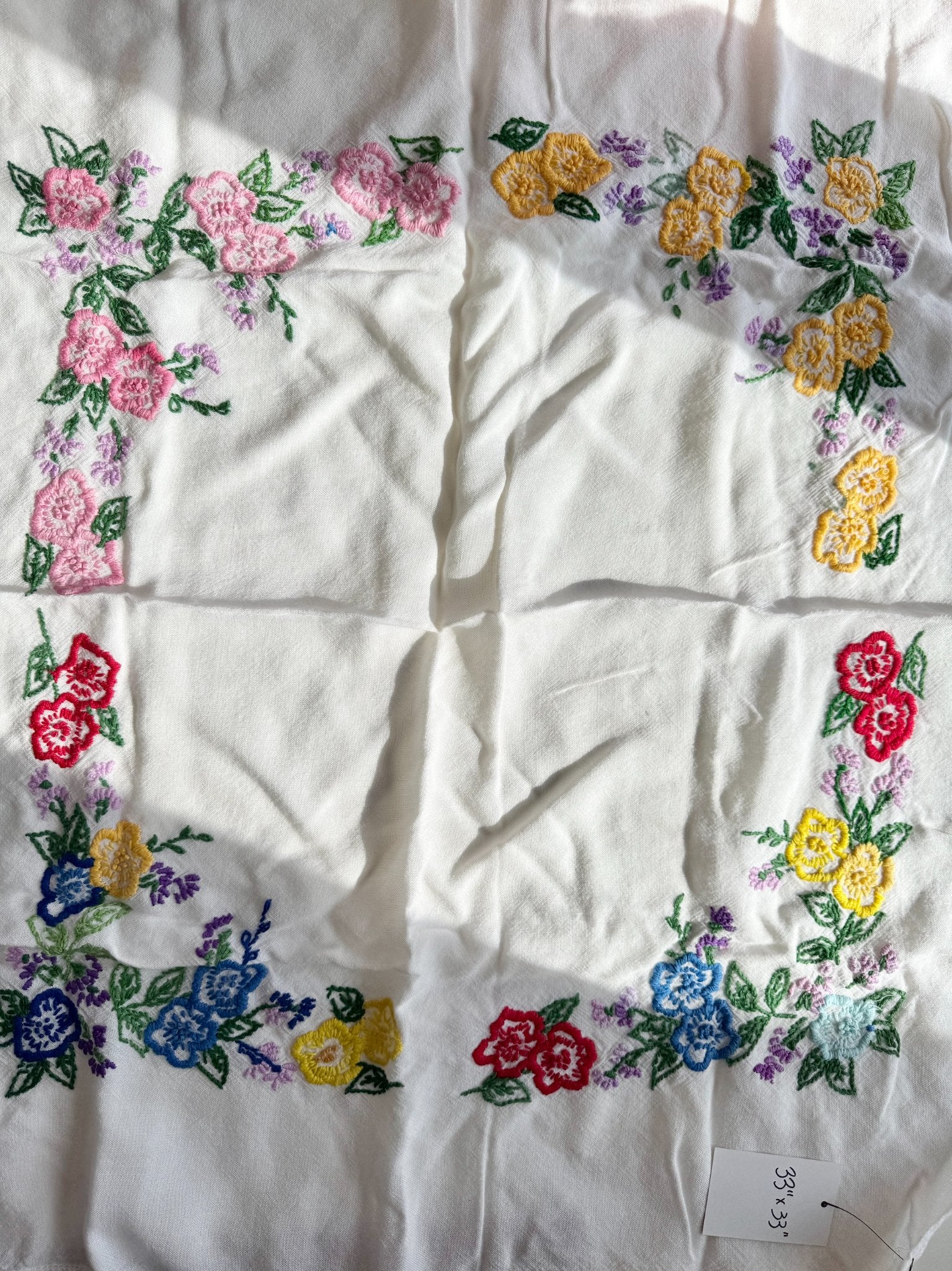 Embroidered Table Cloth - 1