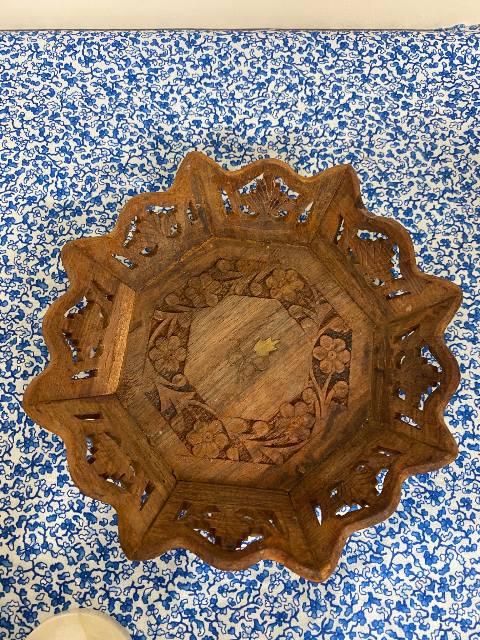 rosewood circle wooden tray - 1