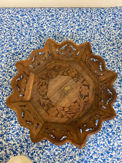 rosewood circle wooden tray - 1