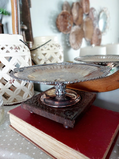 Silver pedestal dish - 1