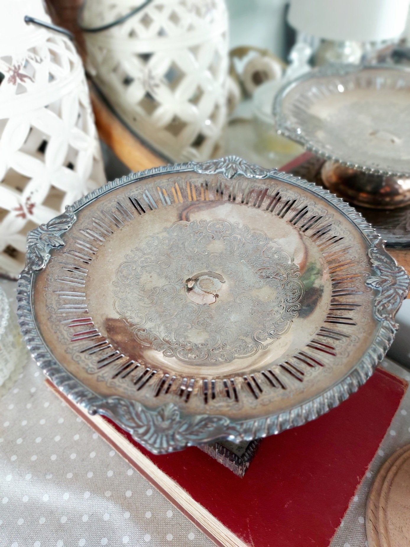 Silver pedestal dish - 2