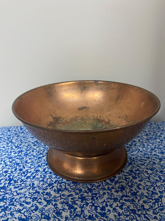 vintage copper bowl - 1