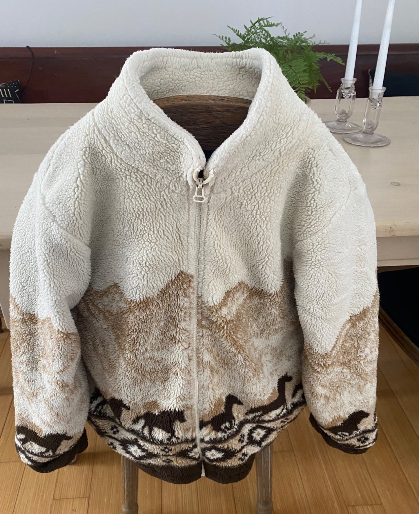 Vintage Northern Reflections Horse Fleece Jacket - 1