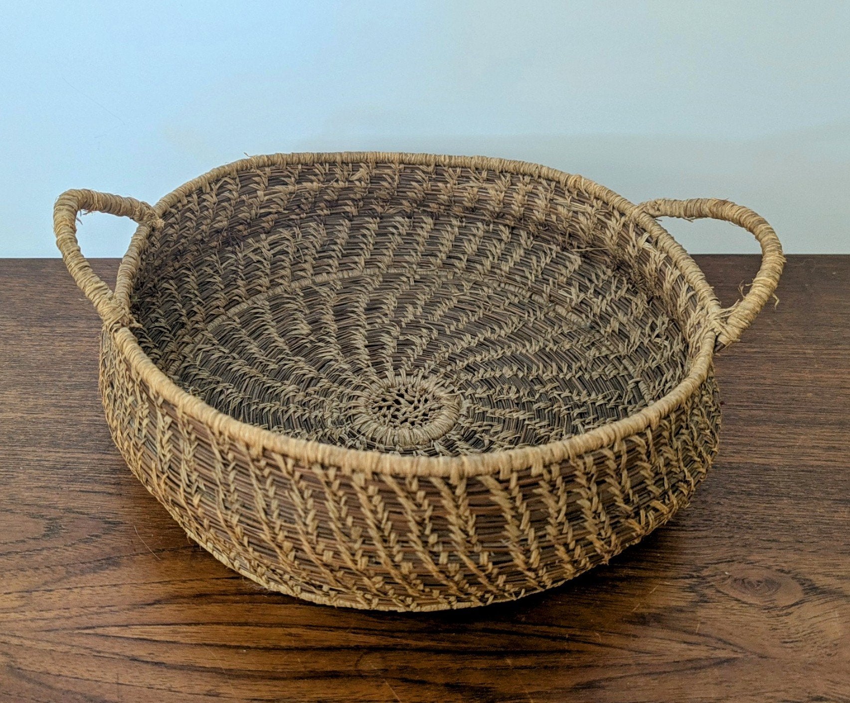 Woven Small Basket w/ Handles - 1