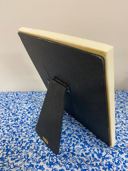 blue flower pot photo frame - 2
