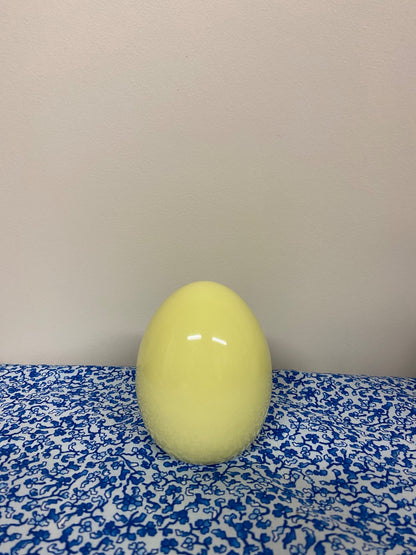 yellow ceramic egg - 1