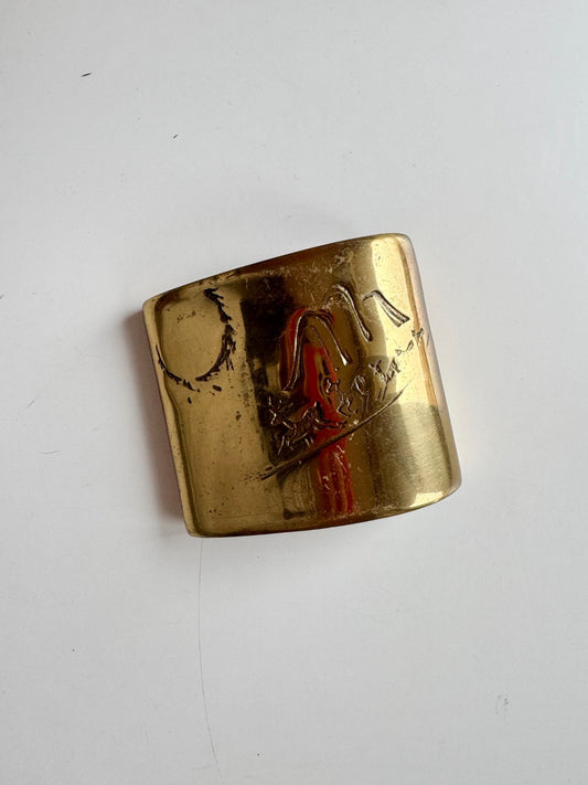 0328 Brass penholder - 1