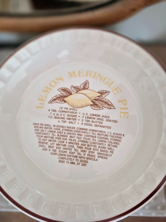 Lemon Meringue Recipe Pie plate