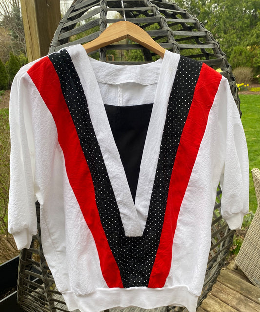 Vintage Polka Dot Blouse
