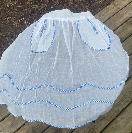 Vintage Gingham Apron