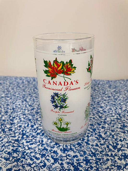 canada's provincial flowers glass